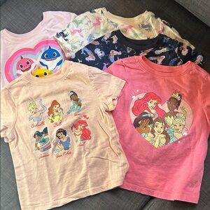 Bundle of girls 2T tees